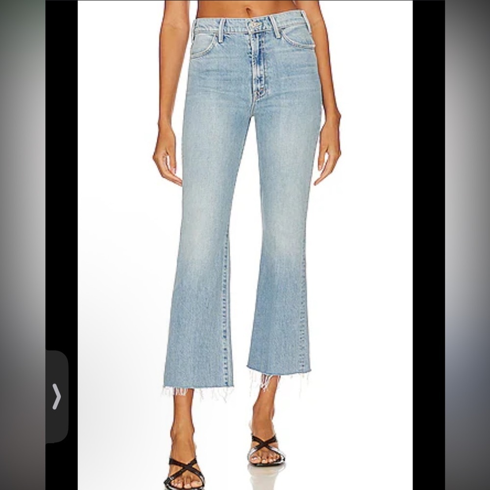 Amuse Society bleached fray cropped jeans revolve fall casual classic denim $100